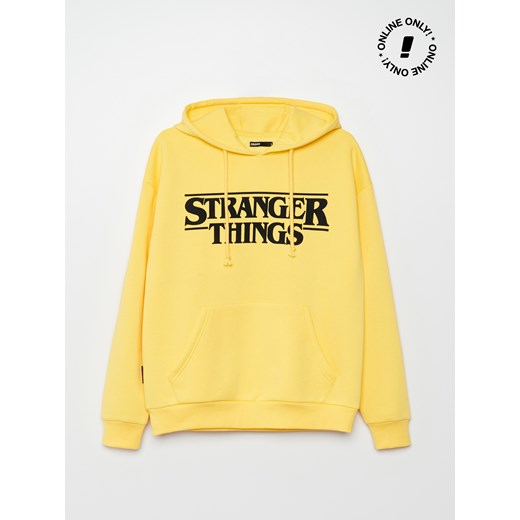 Cropp - Bluza Stranger Things - Żółty Cropp XL Cropp