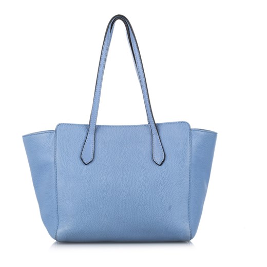 Shopper bag niebieska Gucci na ramię 