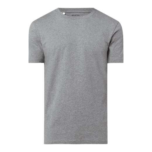 T-shirt z bawełny ekologicznej model ‘Norman’ Selected Homme XL Peek&Cloppenburg 