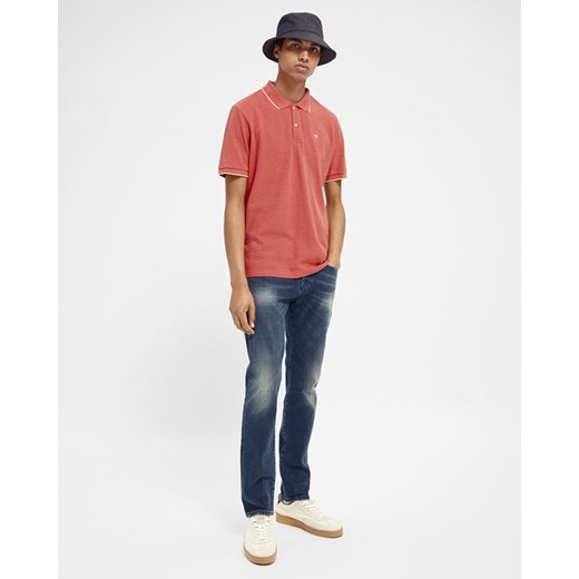 T-shirt męski SCOTCH&SODA czerwony z krótkimi rękawami