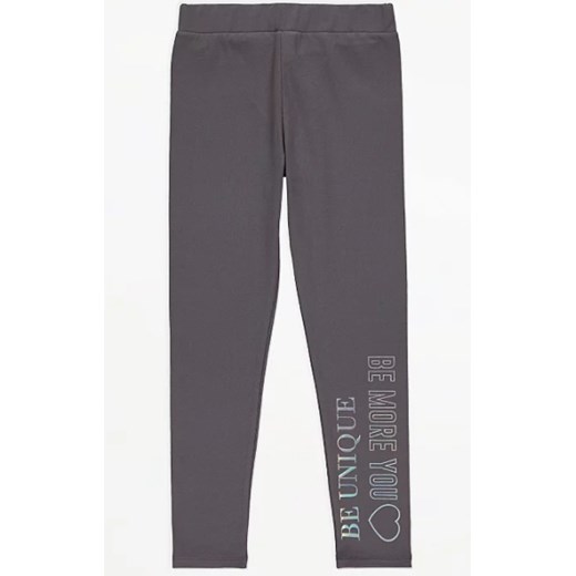 GEORGE SZARE LEGGINSY Z NAPISEM 146-152 146 146 okazja OFF&OFF