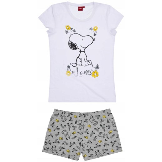 SNOOPY PIŻAMA DAMSKA Z KRÓTKIMI SPODENKAMI M M M wyprzedaż OFF&OFF