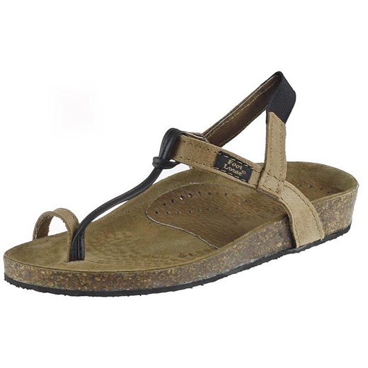 Sandały Foot Loose 023  - Camel (czarna podeszwa) cozabuty-pl zielony lato