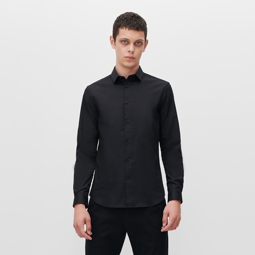 Reserved - Gładka koszula slim fit - Czarny Reserved M okazyjna cena Reserved