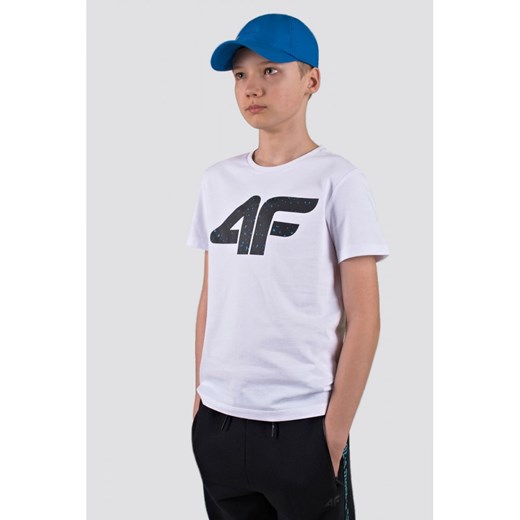 4F Koszulka Dziecięca T-shirt Biała 128 darcet