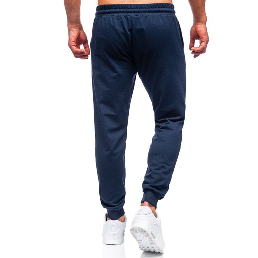 Granatowe spodnie męskie dresowe Denley 8623 XL Denley promocja