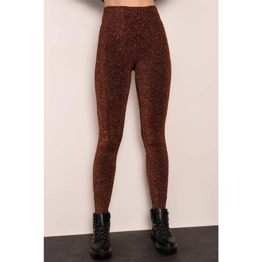 Leggings with shiny copper BSL thread Fashionhunters XS Factcool