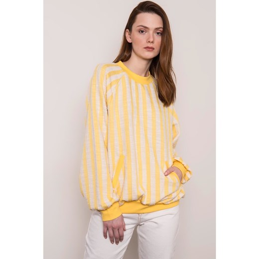 BSL Yellow striped sweatshirt Fashionhunters M Factcool