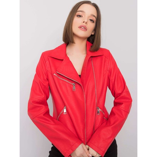 Light red jacket made of ecological leather Fashionhunters XS Factcool