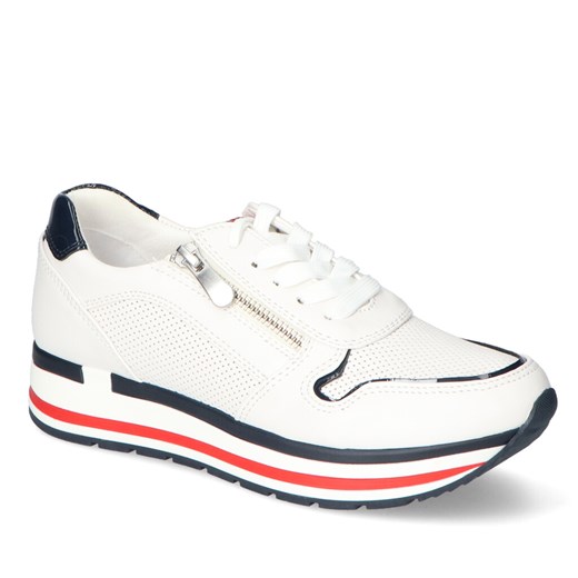 Sneakersy Marco Tozzi 2-23717-26 Białe/Granatowe lico ze sklepu Arturo-obuwie w kategorii Buty sportowe damskie - zdjęcie 111791122