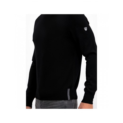 EMPORIO ARMANI EA7 markowy męski sweter BLACK XXL okazyjna cena EITALIA