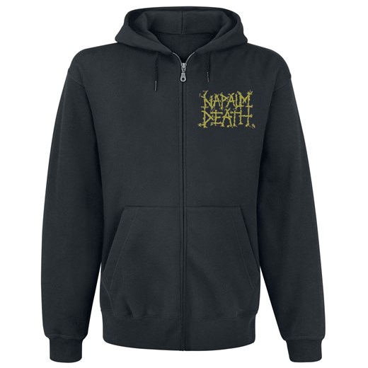 Napalm Death - Chaos - Bluza z kapturem rozpinana - czarny S EMP