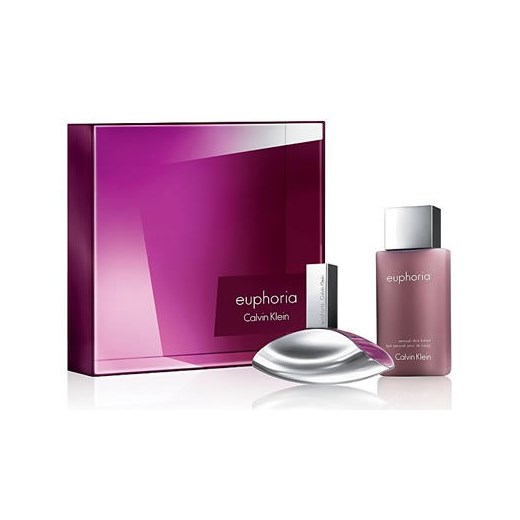 Calvin Klein Euphoria W Zestaw perfum Edp 100ml + 100ml Balsam e-glamour rozowy ambra