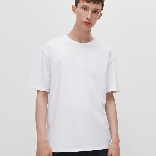 Reserved - T-shirt z bawełny organicznej - Biały Reserved M Reserved