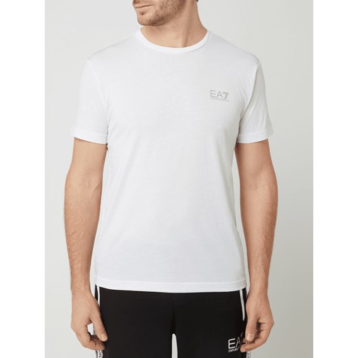 T-shirt z czystej bawełny z aplikacją z logo XL wyprzedaż Peek&Cloppenburg 