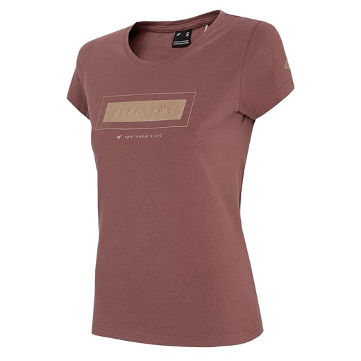 Koszulka T-Shirt damska 4F TSD034 - burgund (H4L21-TSD034-60S) XS wyprzedaż Military.pl