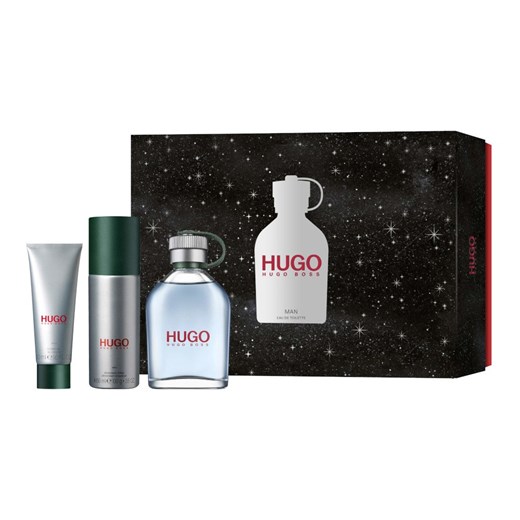 Hugo Boss Hugo Man  zestaw - woda toaletowa 125 ml + dezodorant spray 150 ml + żel pod prysznic  50 ml Hugo Boss Perfumy.pl