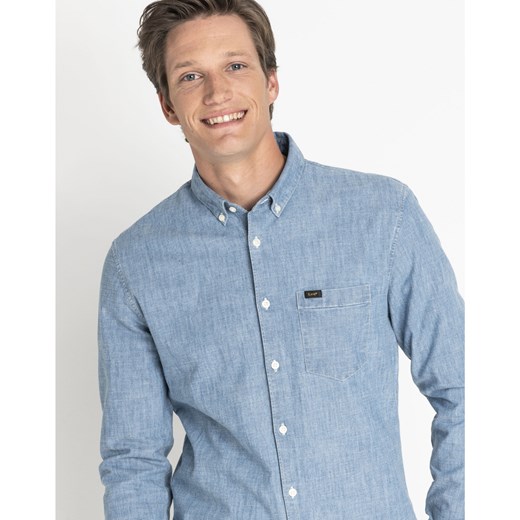 Koszula Męska Lee Slim Button Down Shirt Frost Blue L66XORMJA Lee M promocyjna cena Elwix
