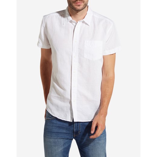 Koszula męska Wrangler S/S 1PKT Shirt White # M W5860LO12 Wrangler M okazyjna cena Elwix
