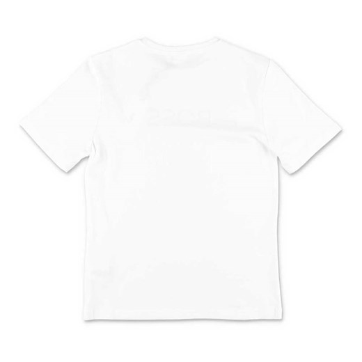T-shirt chłopięce biały Hugo Boss z krótkim rękawem 