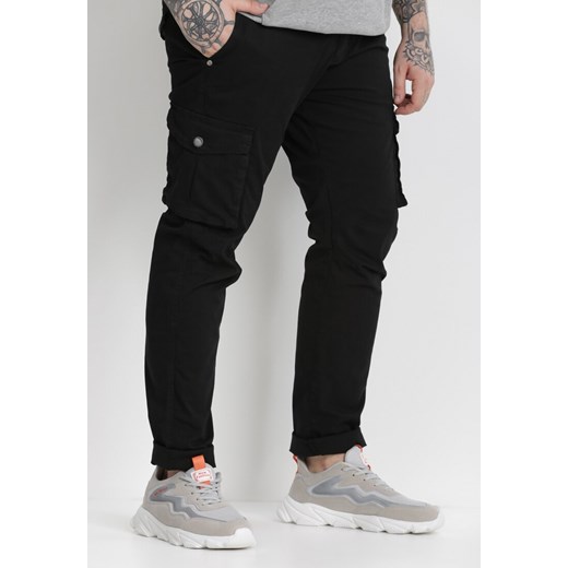 Czarne Spodnie Bojówki Tharea 40 Born2be Odzież