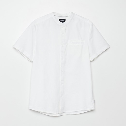 Cropp - Gładka koszula ze stójką - Biały Cropp M Cropp