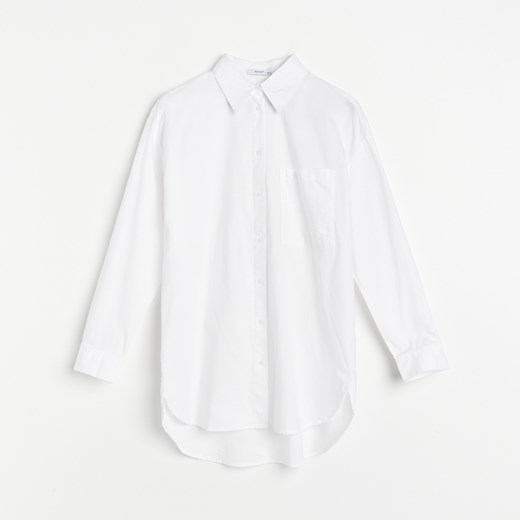 Reserved - Koszula oversize z bawełny organicznej - Biały Reserved 38 Reserved