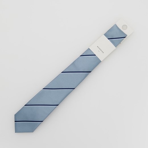 Reserved - Wzorzysty krawat - Niebieski Reserved ONE SIZE Reserved