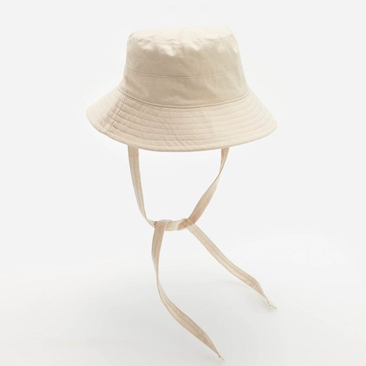 Reserved - Kapelusz bucket hat - Kremowy Reserved S Reserved