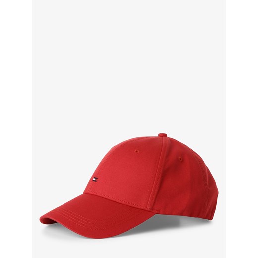 Tommy Hilfiger Męska czapka z daszkiem Mężczyźni Bawełna czerwony jednolity ze sklepu vangraaf w kategorii Czapki z daszkiem męskie - zdjęcie 112102473