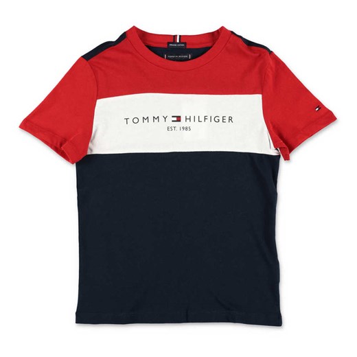 Tommy Hilfiger t-shirt chłopięce bawełniany wielokolorowy z krótkimi rękawami 