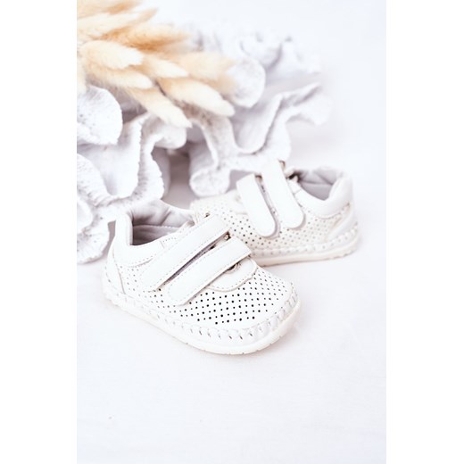 Buciki niemowlęce Apawwa białe skórzane 