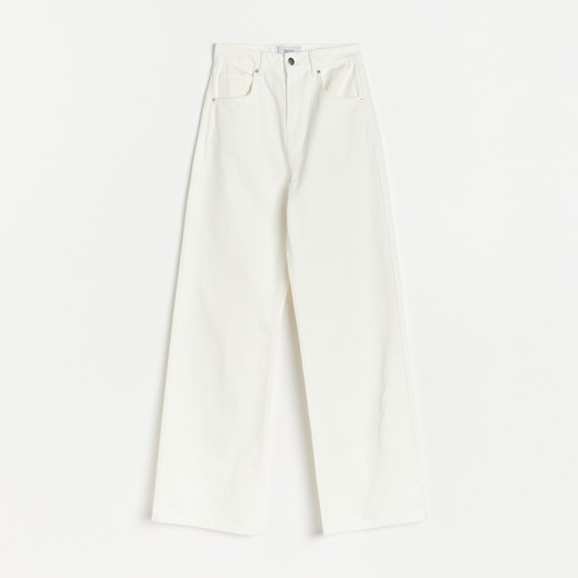 Reserved - Denimowe spodnie - Biały Reserved 40 Reserved