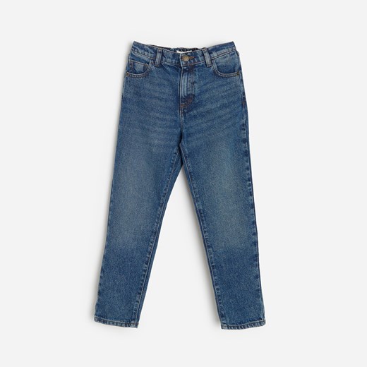 Reserved - Jeansy mom fit - Granatowy Reserved 158 Reserved