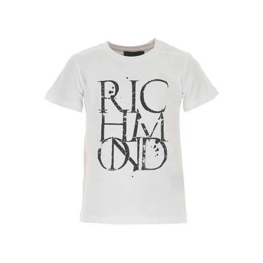 Richmond Koszulka Dziecięca dla Chłopców, biały, Bawełna, 2021, 10Y 12Y 4Y Richmond 12Y RAFFAELLO NETWORK