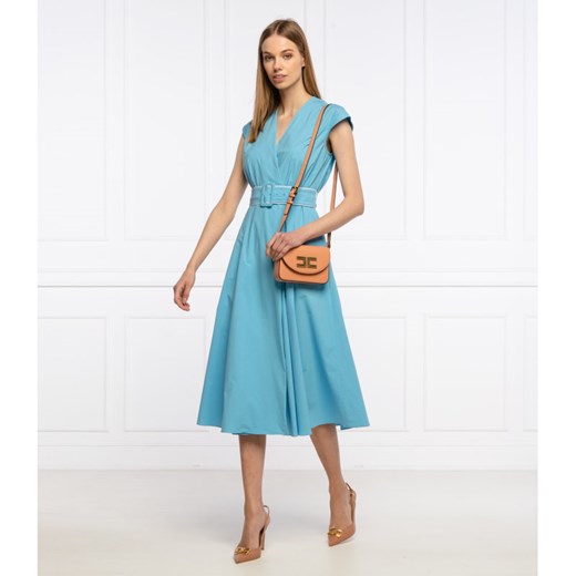 Sukienka niebieska Marella bez rękawów midi trapezowa 