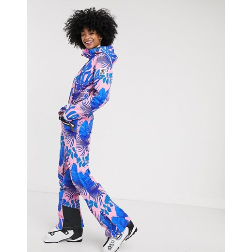 OOSC – Miami Vice – Różowy kombinezon narciarski Old School Ski L Asos Poland
