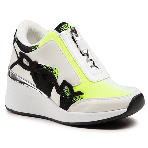 DKNY buty sportowe damskie sneakersy na platformie sznurowane wiosenne 