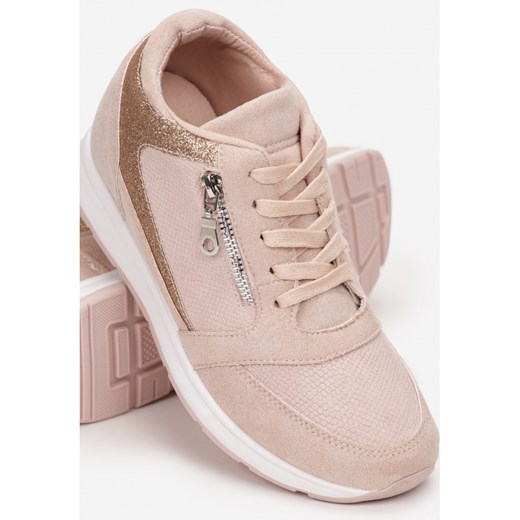 Różowe Sneakersy Hudson 37 Różowy Esclusivo.pl 36 Esclusivo