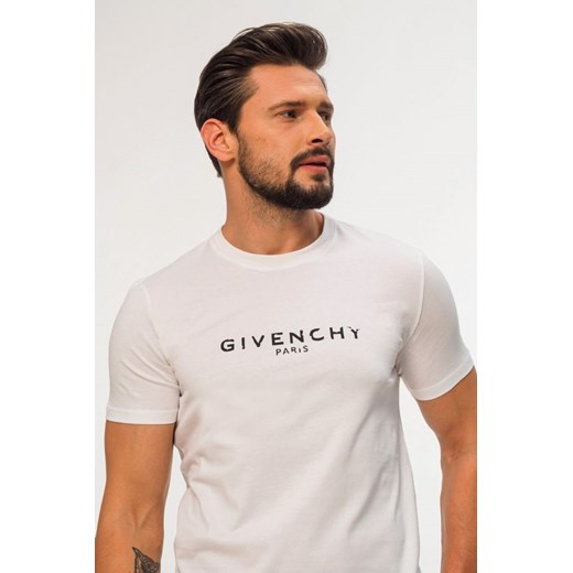 Biały t-shirt męski Givenchy z krótkim rękawem 