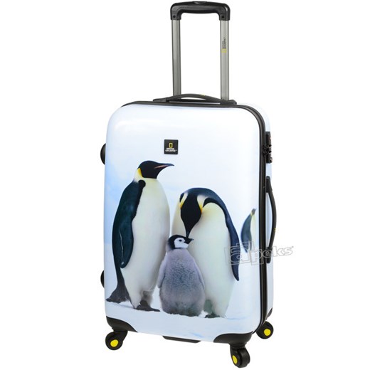 Emperor Penguin średnia walizka - Emperor Penguin apeks-pl bialy średni
