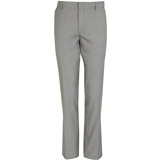 Grey slim suit trousers  river-island szary slim