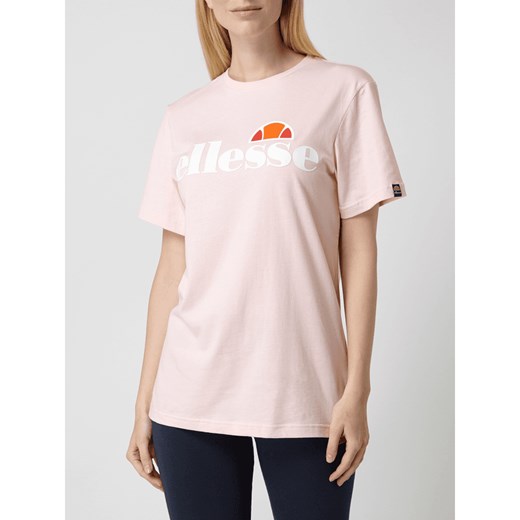 T-shirt z bawełny z detalami z logo Ellesse XS Peek&Cloppenburg 