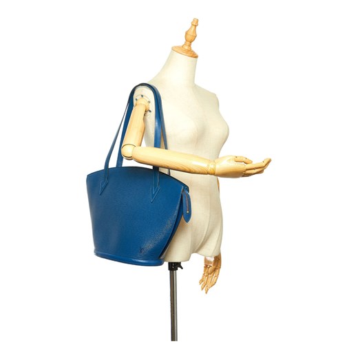 Louis Vuitton shopper bag na ramię ze skóry bez dodatków 