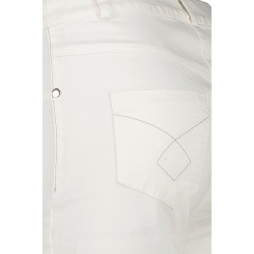 Spodnie damskie białe Lavard bawełniane 