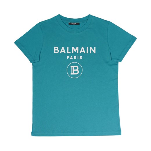 T-shirt chłopięce BALMAIN z napisami z krótkim rękawem 