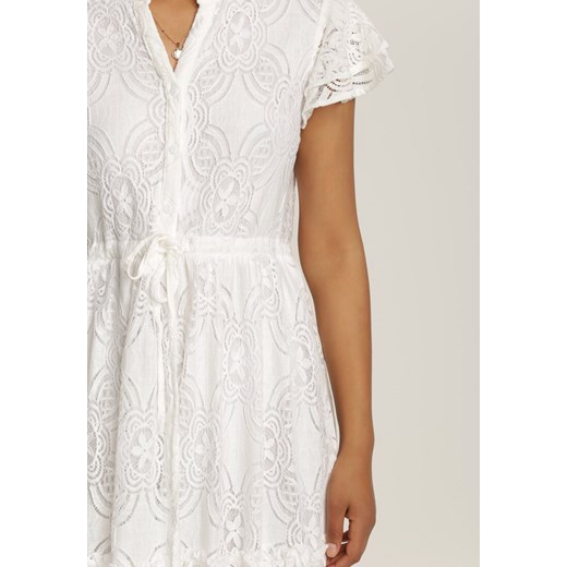 Biała Sukienka Meniphoche Renee M/L Renee odzież