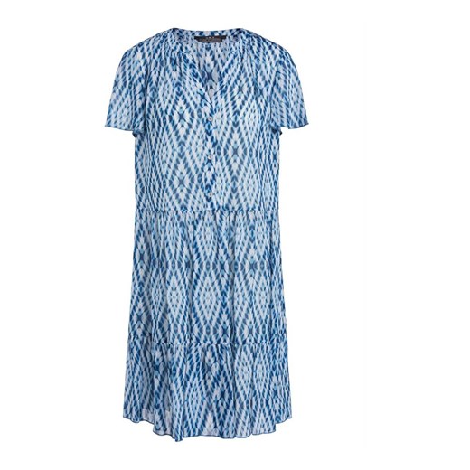 Sukienka Set z krótkim rękawem z okrągłym dekoltem niebieska casual 