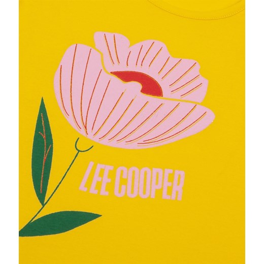 T-shirt dziewczęcy z nadrukiem DZ ALODIA 2010 YELLOW Lee Cooper 152-158 Lee Cooper