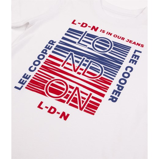 T-shirt chłopięcy z nadrukiem DZ AMON 2030 WHITE Lee Cooper 152-158 Lee Cooper